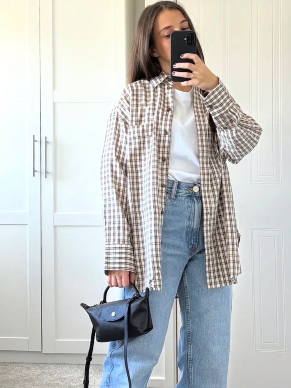 New Longchamp leather mini